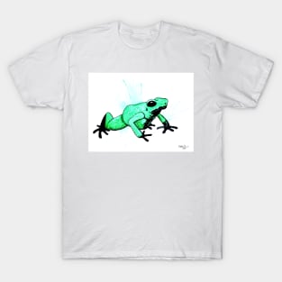 Dendorbates Terribilis "Mint" Dart Frog Watercolor T-Shirt